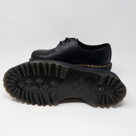 Dr. Martens 1461 Quad Oxford Polished Smooth Black Leather Men’s 9 Women’s 10 - Picture 5 of 5